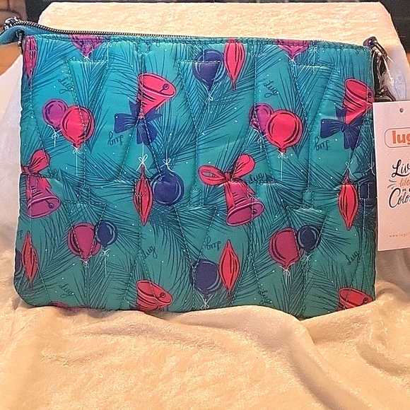 Lug Dazzle Crossbody Bag Pine Ornaments NWT RARE FIND - Picture 6 of 9